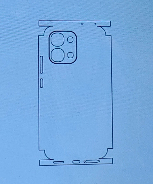 Oppo A6 Pro 5G Matte & Glossy Finish Back Lamination Membrane Protector Protection Guard - Royal Star