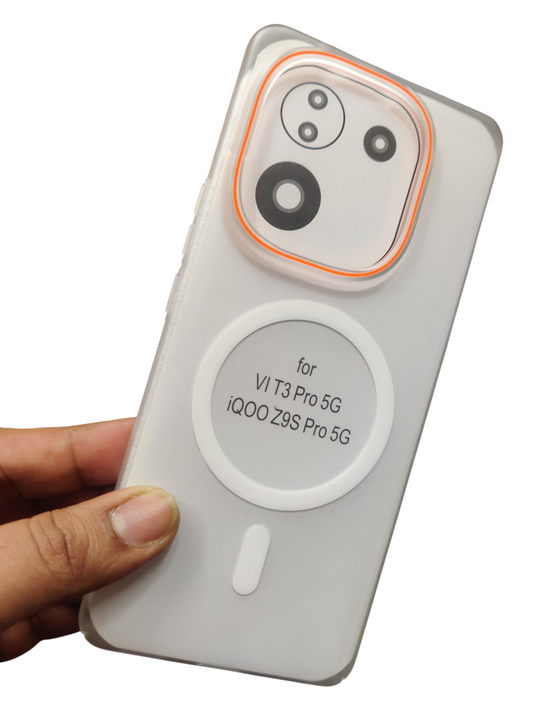 Vivo T3 Pro / iQOO Z9s Pro Royal Star Premium Quality Magsafe Matte Hard Plastic Back Cover Case