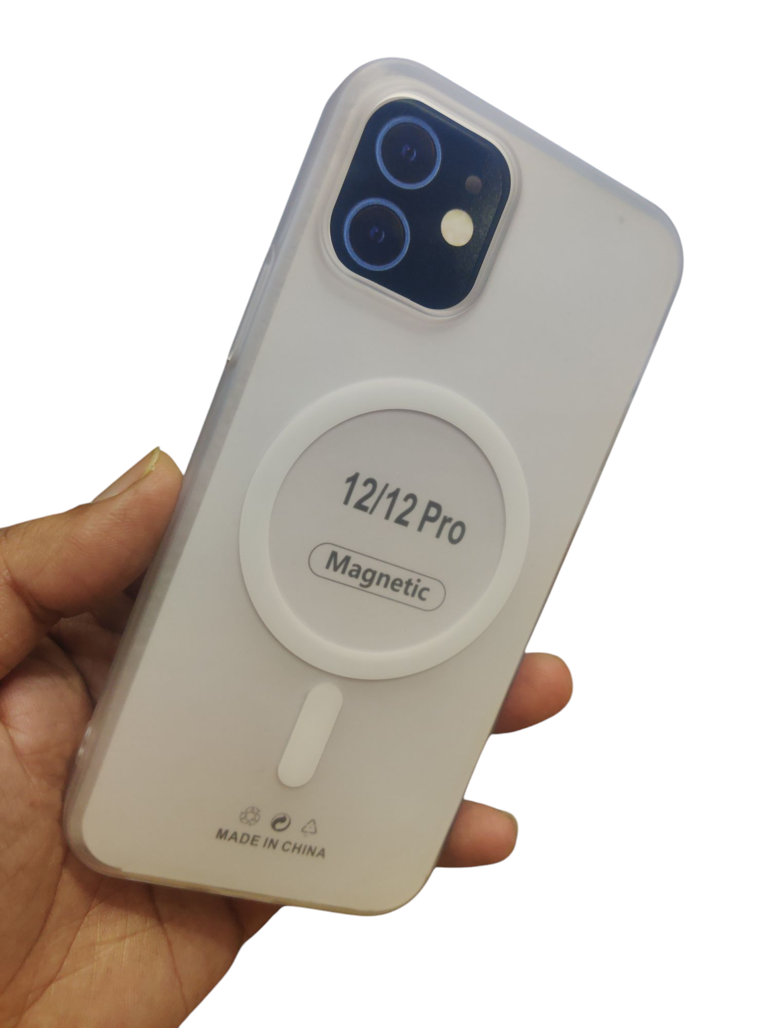 Apple iPhone 12 / Apple iPhone 12 Pro Premium Quality Magsafe Matte Hard Plastic Back Cover Case - Royal Star