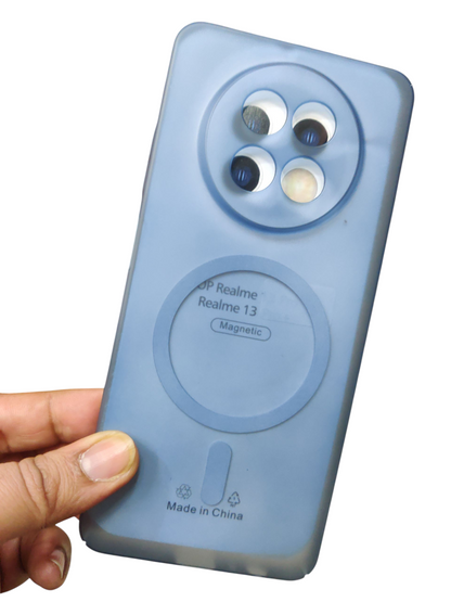 Realme 13 5G / Realme 12 5G / 12X 5G / Narzo 70x 5G / C65 5G / N65 Premium Quality Magsafe Matte Hard Plastic Back Cover Case