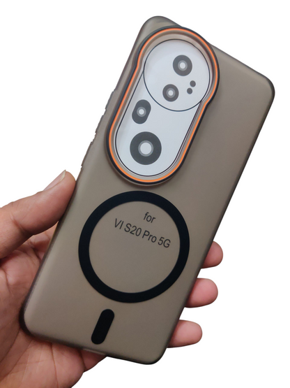 Vivo T4 Ultra Royal Star Premium Quality Magsafe Matte Hard Plastic Back Cover Case - Royal Star