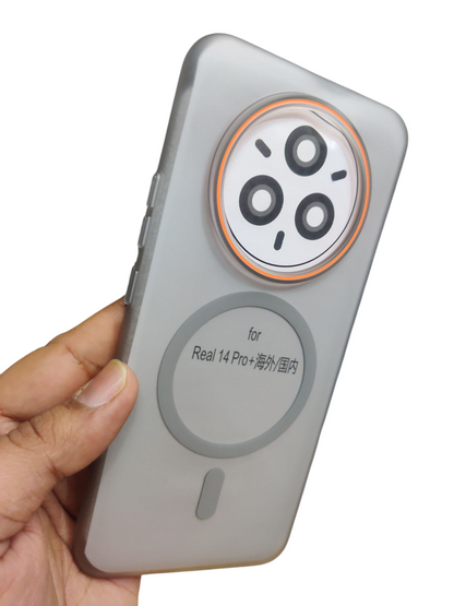 Realme 14 Pro Plus / Realme P3 Pro 5G Royal Star Premium Quality Magsafe Matte Hard Plastic Back Cover Case