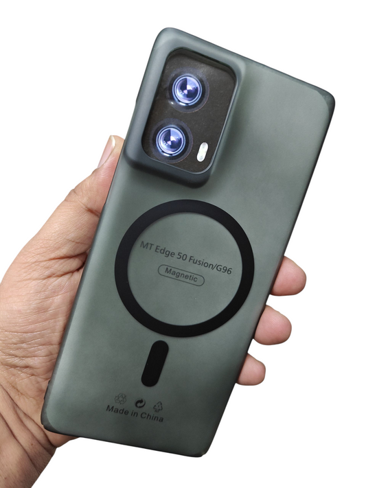 Motorola Edge 50 Fusion / Moto G96 5G Premium Quality Magsafe Matte Hard Plastic Back Cover Case