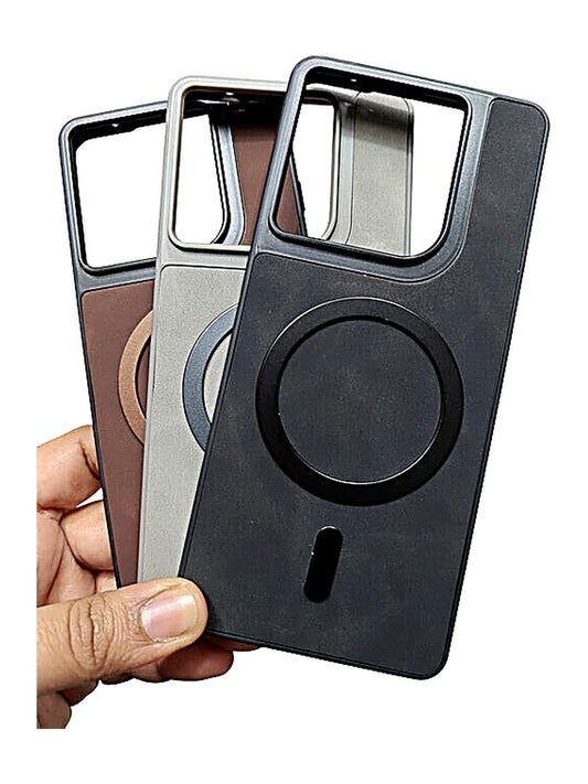 Moto Edge 60 Pro Leather MagSafe Back Cover Case - Royal Star