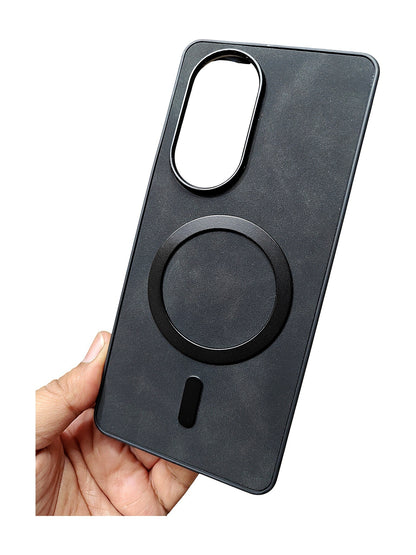 Oppo Reno 10 Leather MagSafe Back Cover Case - Royal Star