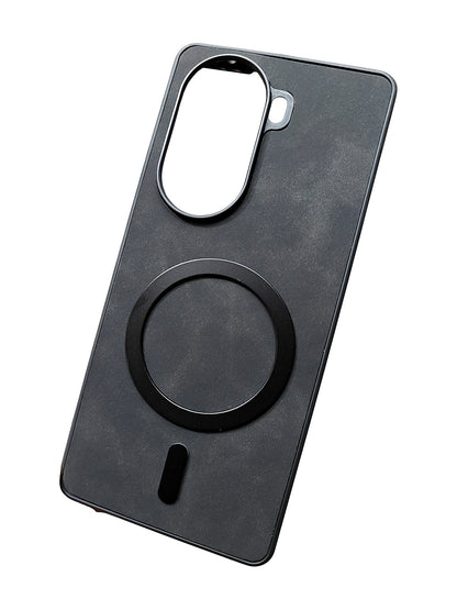 Oppo Reno 11 Leather MagSafe Back Cover Case - Royal Star
