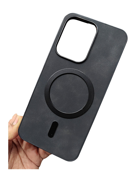 Oppo Reno 13 Leather MagSafe Back Cover Case - Royal Star