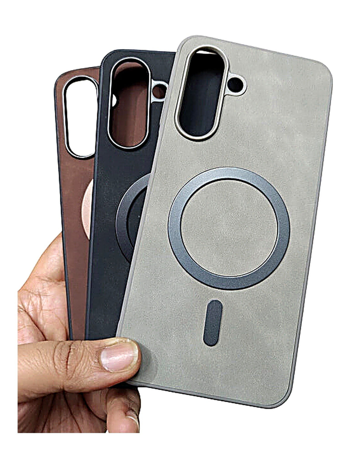 Samsung Galaxy M56 Leather MagSafe Back Cover Case - Royal Star