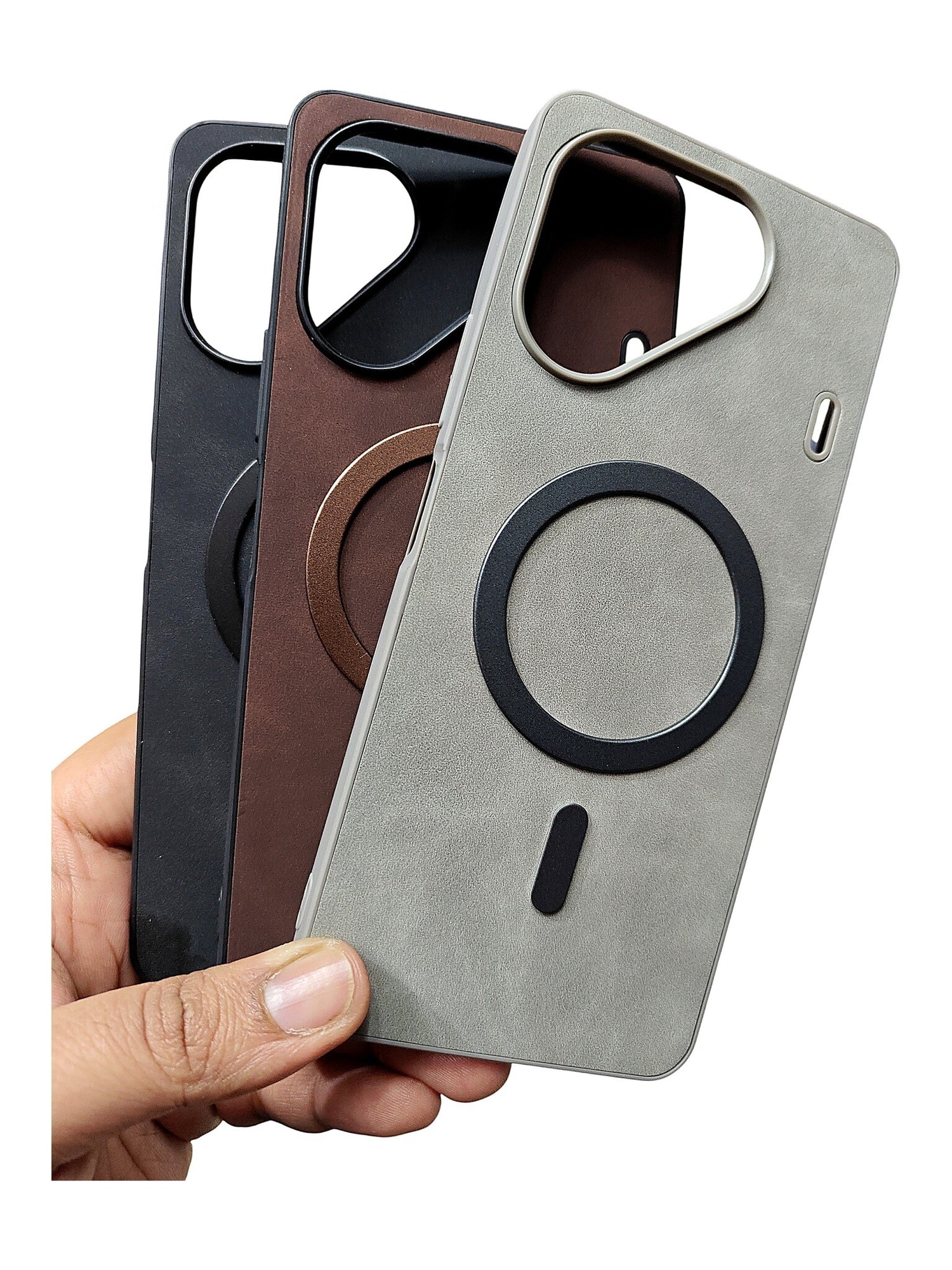 Tecno Pova 7 Leather MagSafe Back Cover Case - Royal Star
