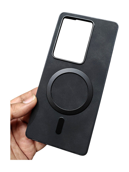 Vivo V27 Leather MagSafe Back Cover Case - Royal Star
