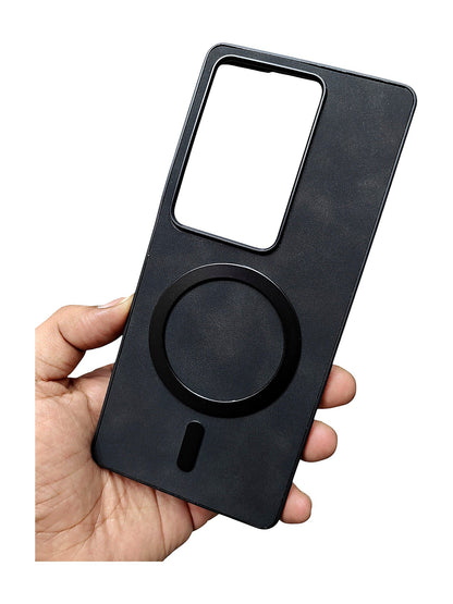 Vivo V29 Leather MagSafe Back Cover Case - Royal Star