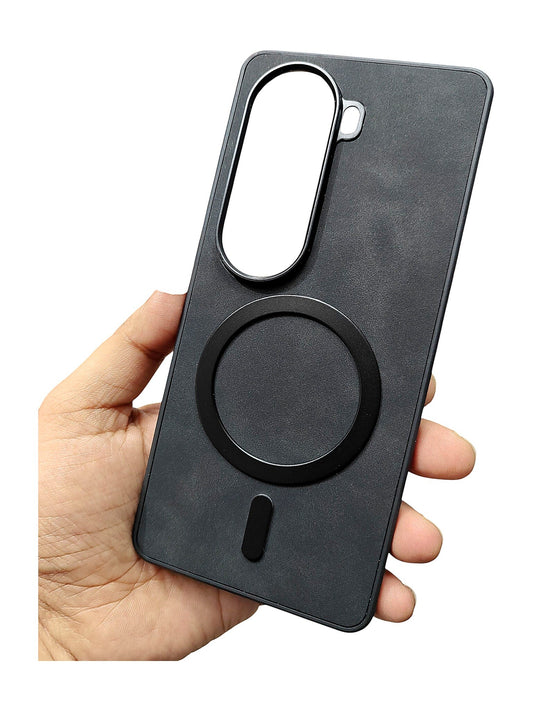 Vivo V40E Leather MagSafe Back Cover Case - Royal Star