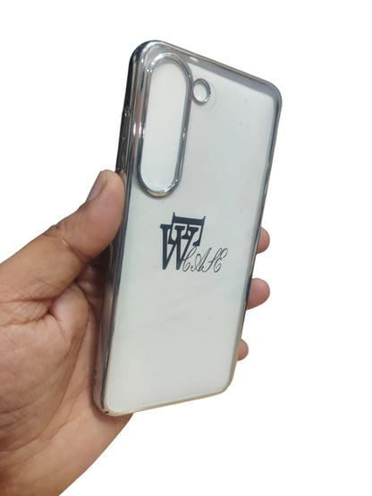 Samsung Galaxy S23 5G Premium Quality Hard Plastic Transparent Side Chrome Back Cover Case - Royal Star