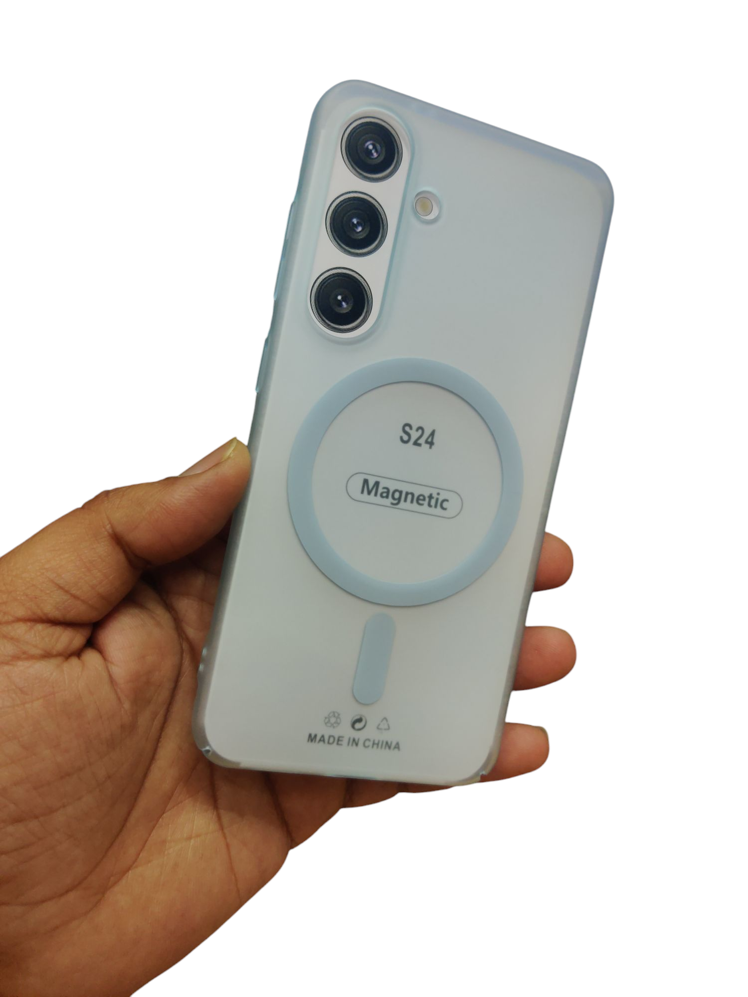 Samsung Galaxy S24 5G Premium Quality Magsafe Matte Hard Plastic Back Cover Case - Royal Star