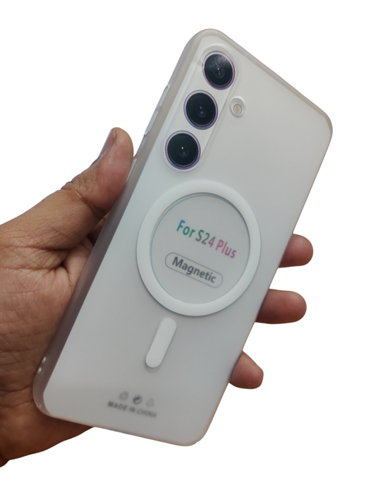 Samsung Galaxy S24 Plus 5G Premium Quality Magsafe Matte Hard Plastic Back Cover Case