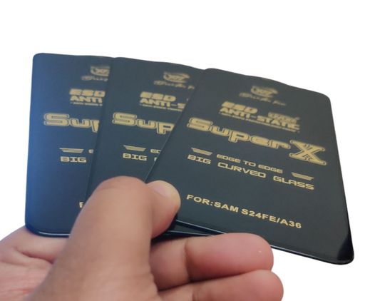 Samsung Galaxy A36 / S24 FE Premium Quality Tempered Glass Screen Protector Guard ( Pack of 3 ) - Royal Star