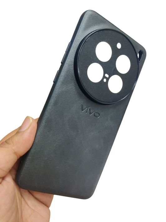 Vivo X200 Pro Luxury Leather ( Side Soft, Back Hard ) Back Cover Case