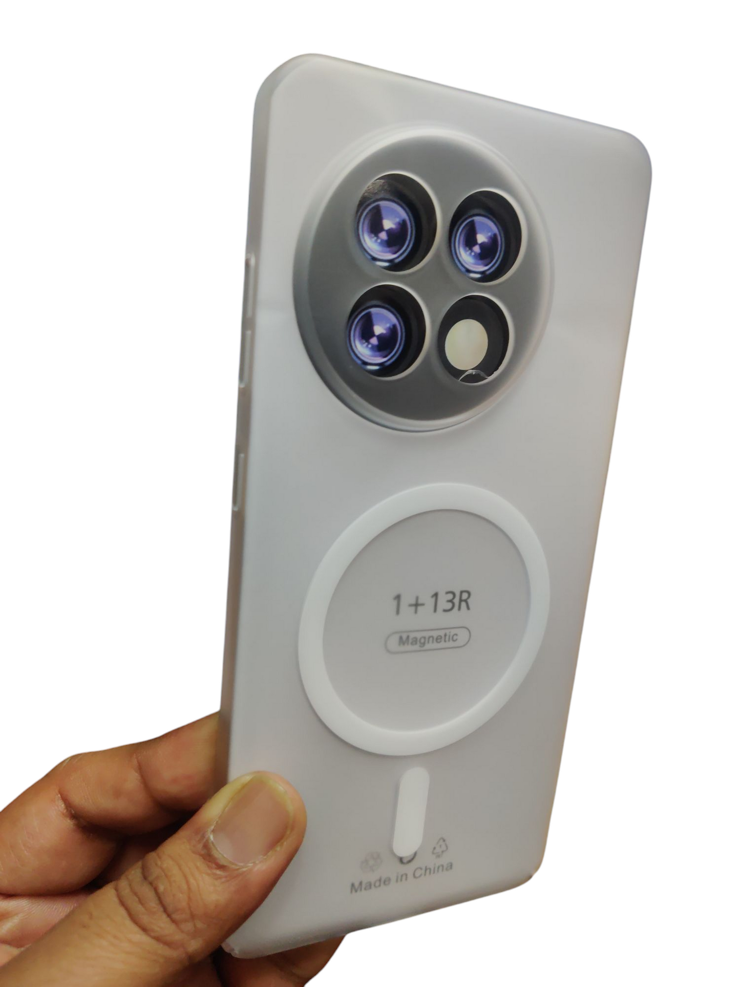 OnePlus 13R 5G Premium Quality Magsafe Matte Hard Plastic Back Cover Case - Royal Star