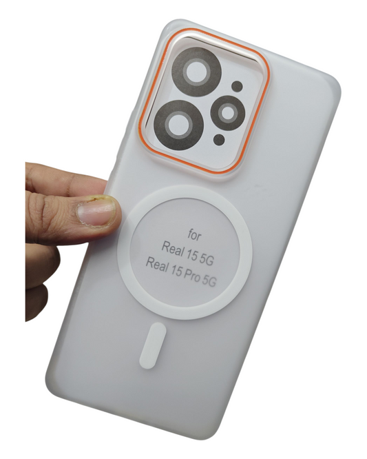 Realme 15 / Realme 15 Pro 5G Royal Star Premium Quality Magsafe Matte Hard Plastic Back Cover Case