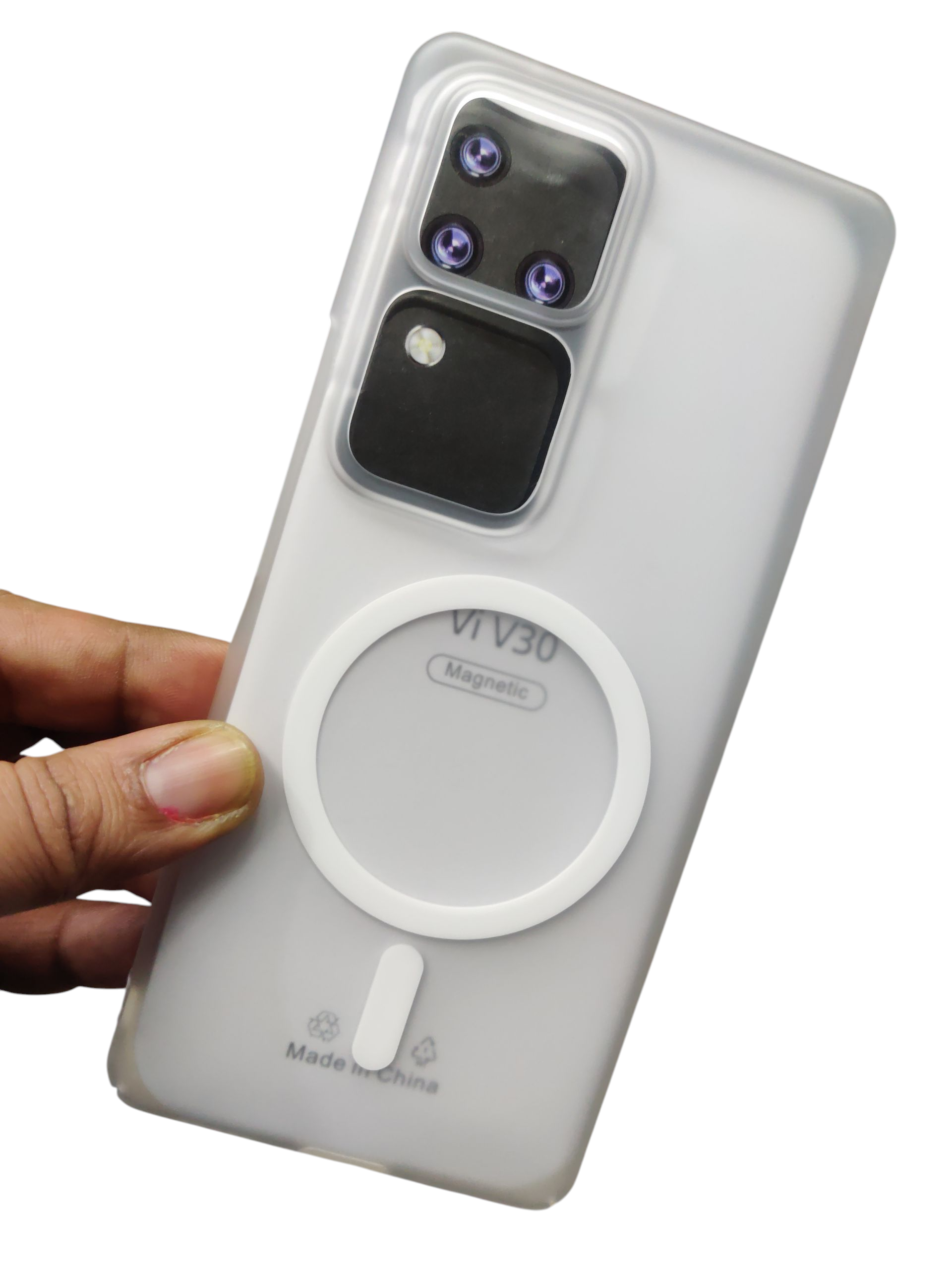 Vivo V30 & V30 Pro 5G Premium Quality Magsafe Matte Hard Plastic Back Cover Case - Royal Star