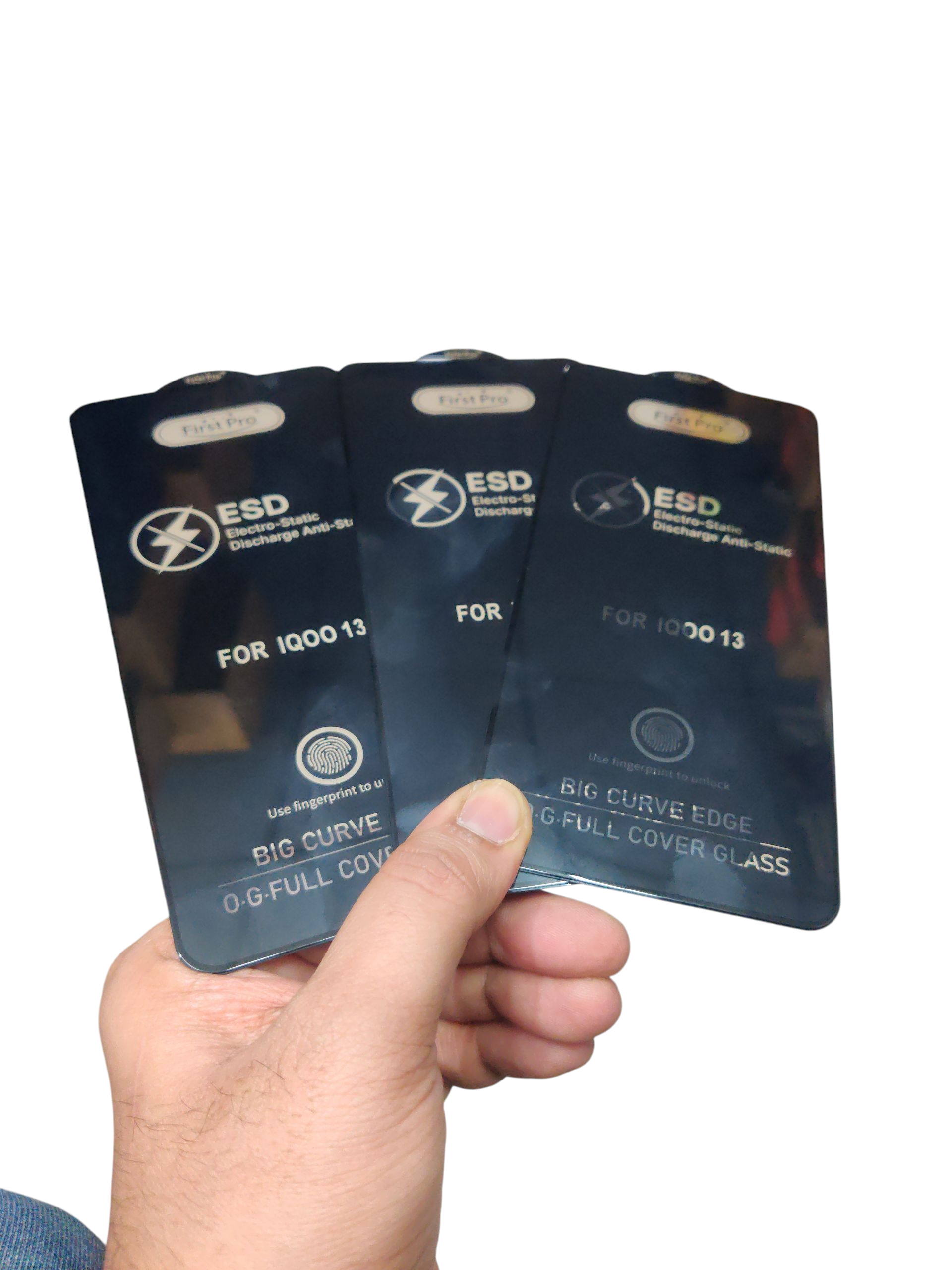 iQOO 13 5G Tempered Glass Screen Protector Guard ( Finger Print Working ). - Royal Star