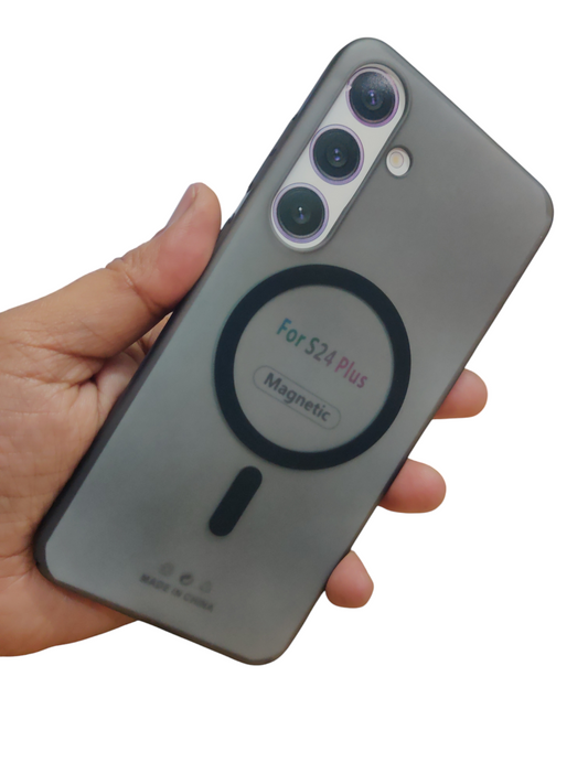 Samsung Galaxy S24 Plus 5G Premium Quality Magsafe Matte Hard Plastic Back Cover Case