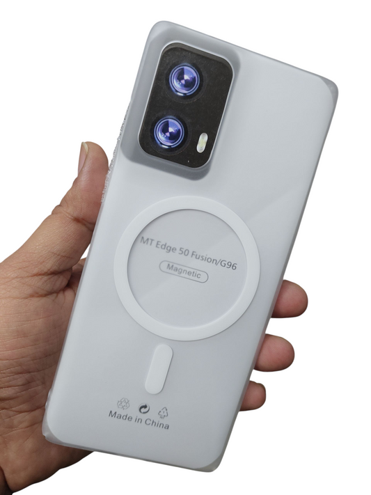 Motorola Edge 50 Fusion / Moto G96 5G Premium Quality Magsafe Matte Hard Plastic Back Cover Case