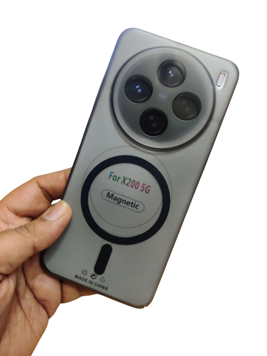 Vivo X200 Premium Quality Magsafe Matte Hard Plastic Back Cover Case