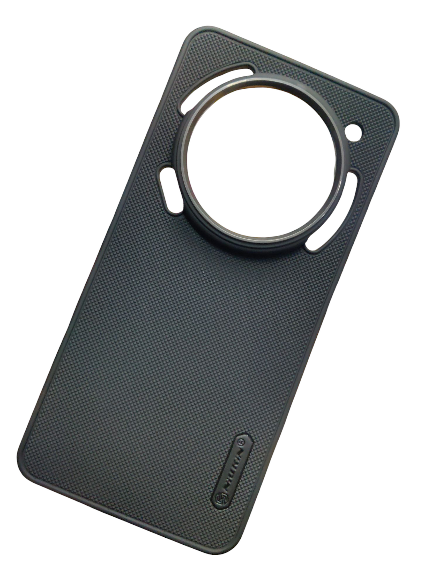 Nothing Phone 3A Pro Premium Quality Silicon Soft Frosted Dotted Back Cover Case ( Black Color )