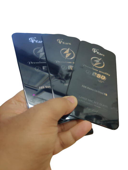 Oppo Reno 13 5G  / Oppo Find X8 Premium Quality Tempered Glass Screen Protector Guard ( Pack of 3 )