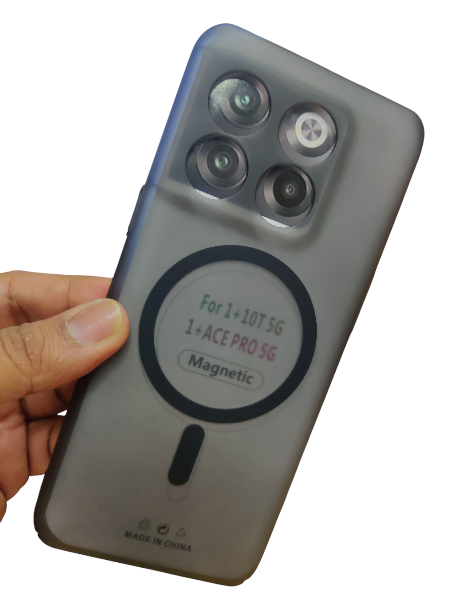 OnePlus 10T 5G Premium Quality Magsafe Matte Hard Plastic Back Cover Case - Royal Star