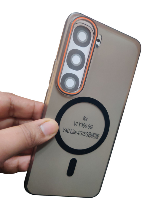 Vivo Y300 5G Royal Star Premium Quality Magsafe Matte Hard Plastic Back Cover Case