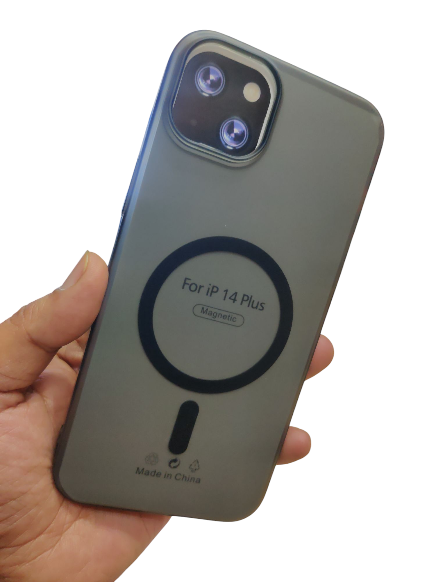 Apple iPhone 14 Plus Premium Quality Magsafe Matte Hard Plastic Back Cover Case - Royal Star