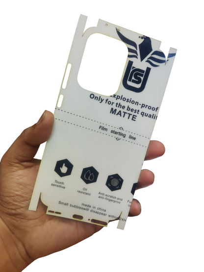 Oppo Reno 13 5G Matte & Glossy Finish Back Lamination Membrane Protector Protection Guard