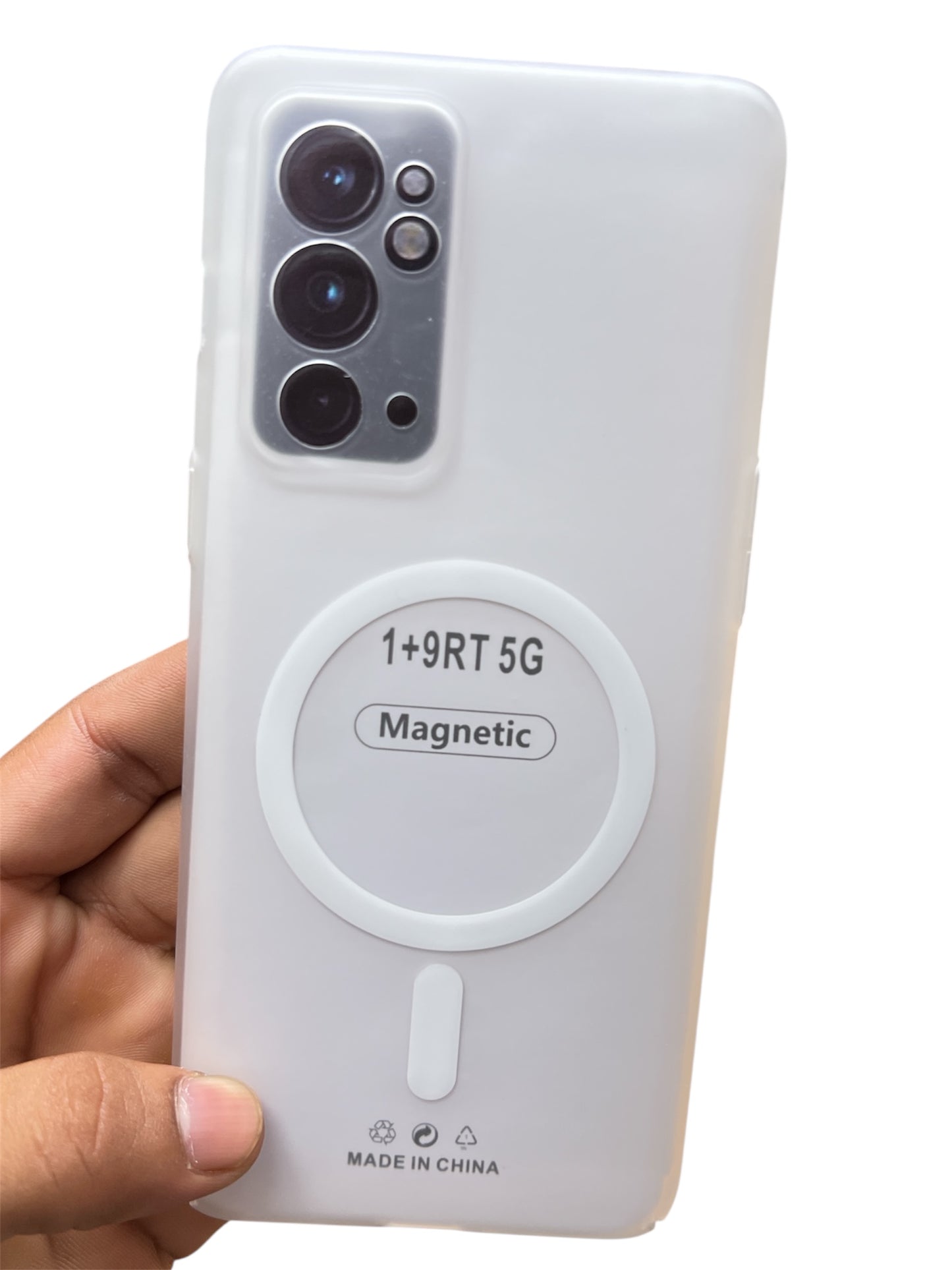 OnePlus 9RT Premium Quality Magsafe Matte Hard Plastic Back Cover Case - Royal Star