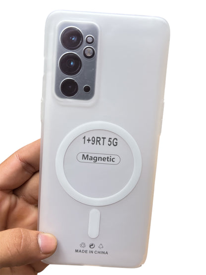 OnePlus 9RT Premium Quality Magsafe Matte Hard Plastic Back Cover Case - Royal Star