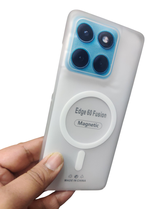 Motorola Moto Edge 60 Fusion / Moto Edge 60 Premium Quality Magsafe Matte Hard Plastic Back Cover Case