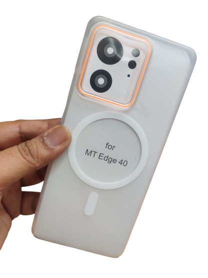 Motorola Moto Edge 40 Royal Star Premium Quality Magsafe Matte Hard Plastic Back Cover Case