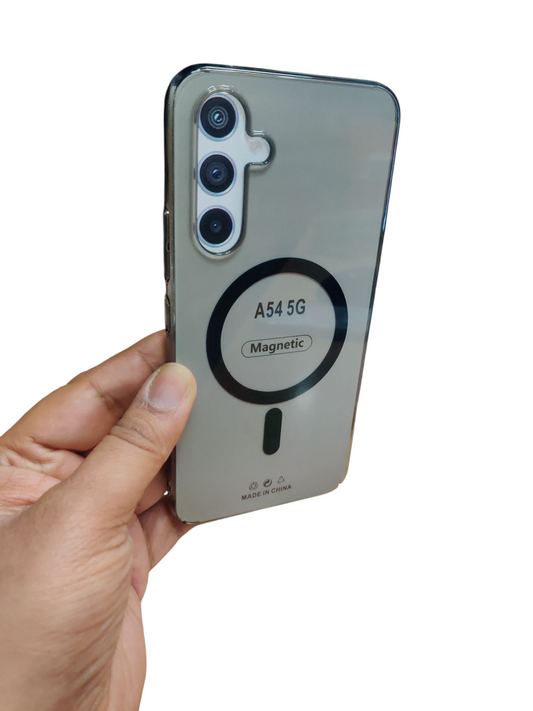 Samsung Galaxy A54 5G Premium Quality Magsafe Crystal Clear Hard Plastic Back Cover Case