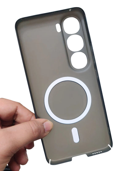 Vivo Y300 5G Premium Quality Magsafe Matte Hard Plastic Back Cover Case - Royal Star