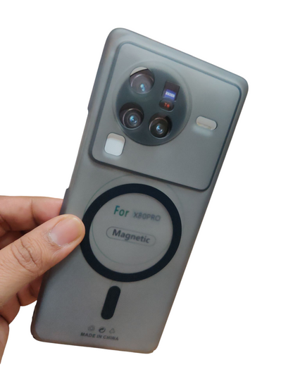 Vivo X80 Pro Premium Quality Magsafe Matte Hard Plastic Back Cover Case - Royal Star