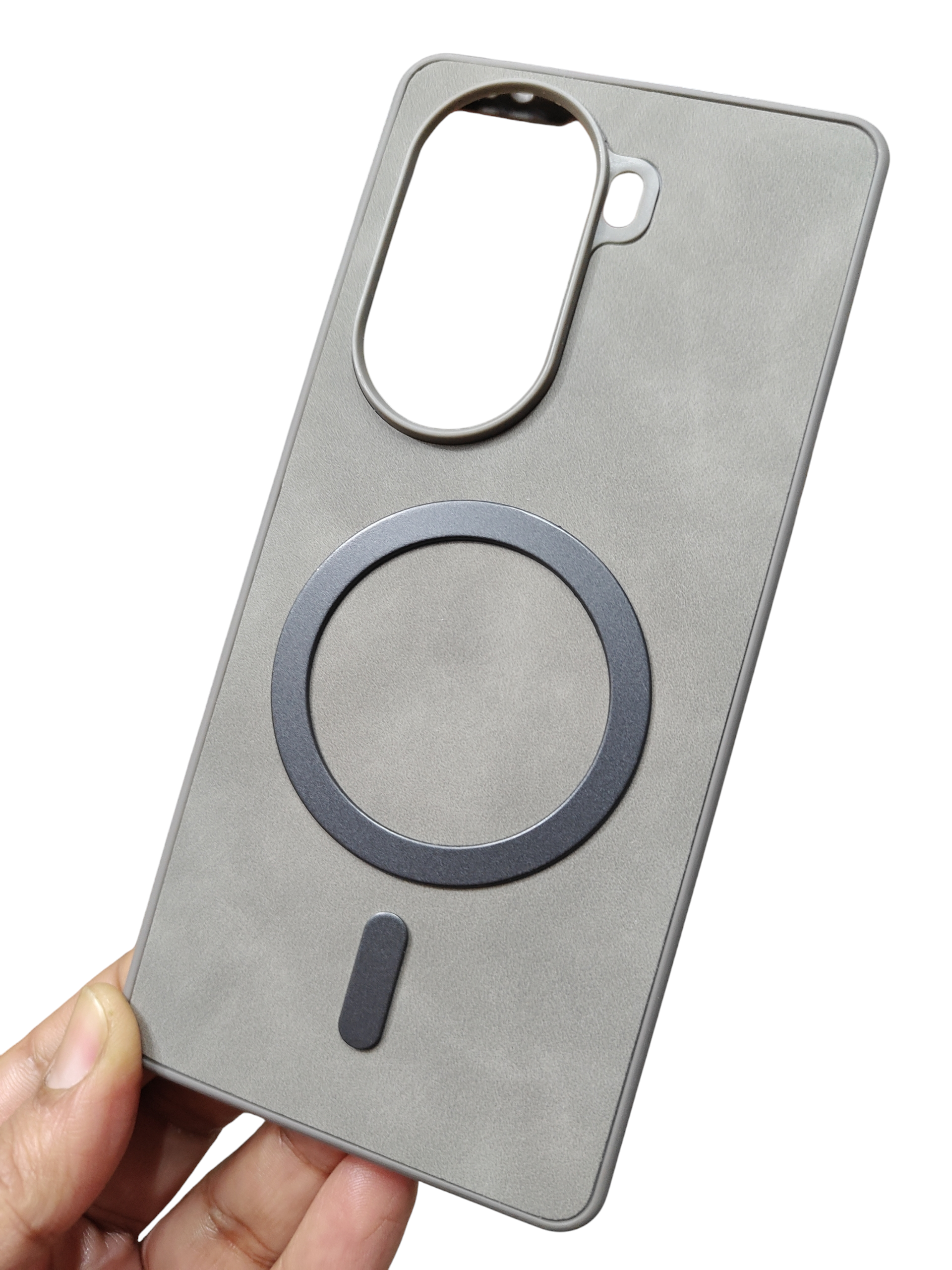 Oppo Reno 11 5G Magsafe Premium Quality Leather ( Side Soft, Back Hard ) Back Cover Case - Royal Star