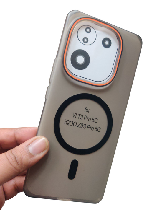 Vivo T3 Pro / iQOO Z9s Pro Royal Star Premium Quality Magsafe Matte Hard Plastic Back Cover Case