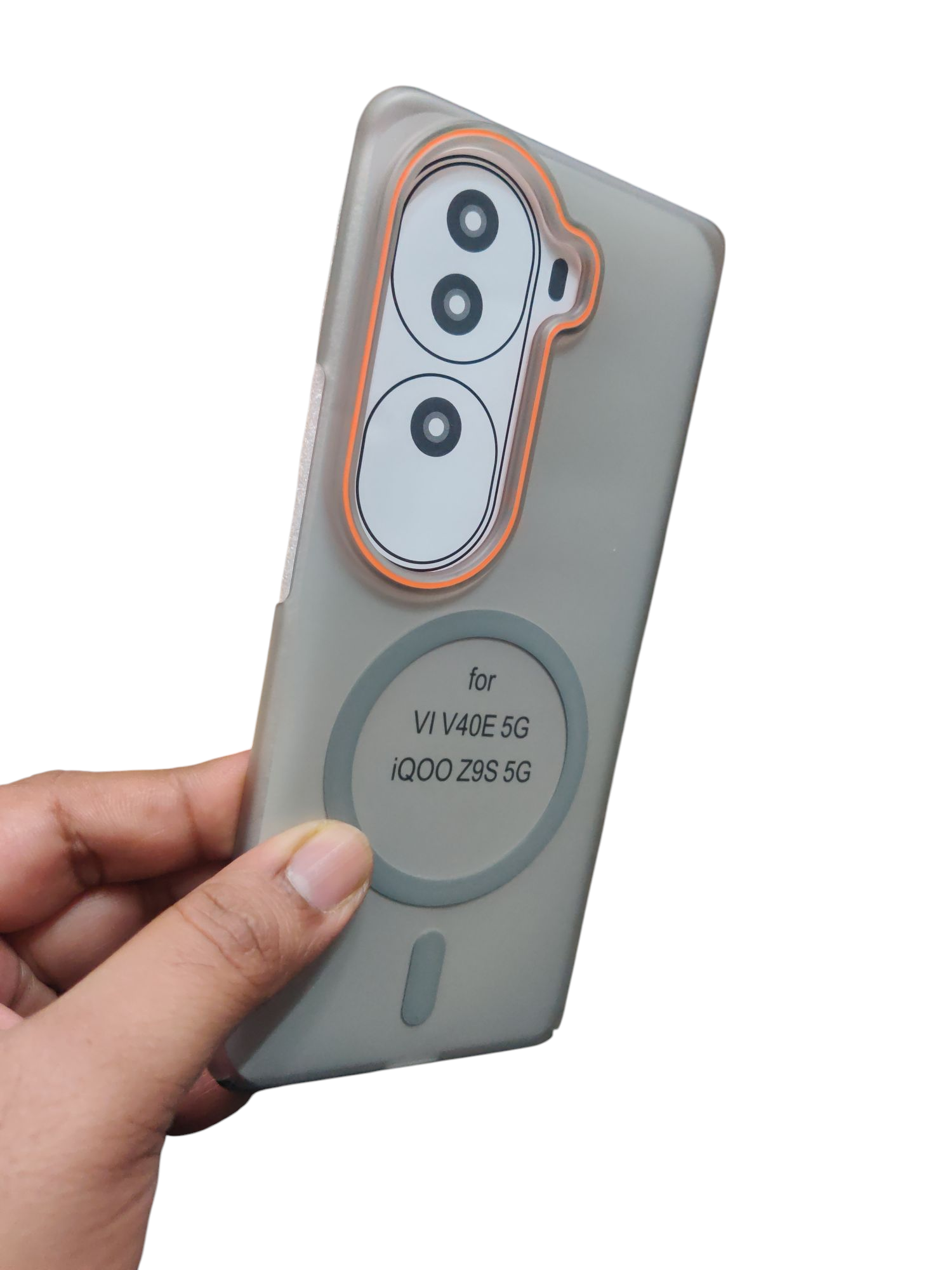 Vivo V40E & iQOO Z9s Royal Star Premium Quality Magsafe Matte Hard Plastic Back Cover Case - Royal Star