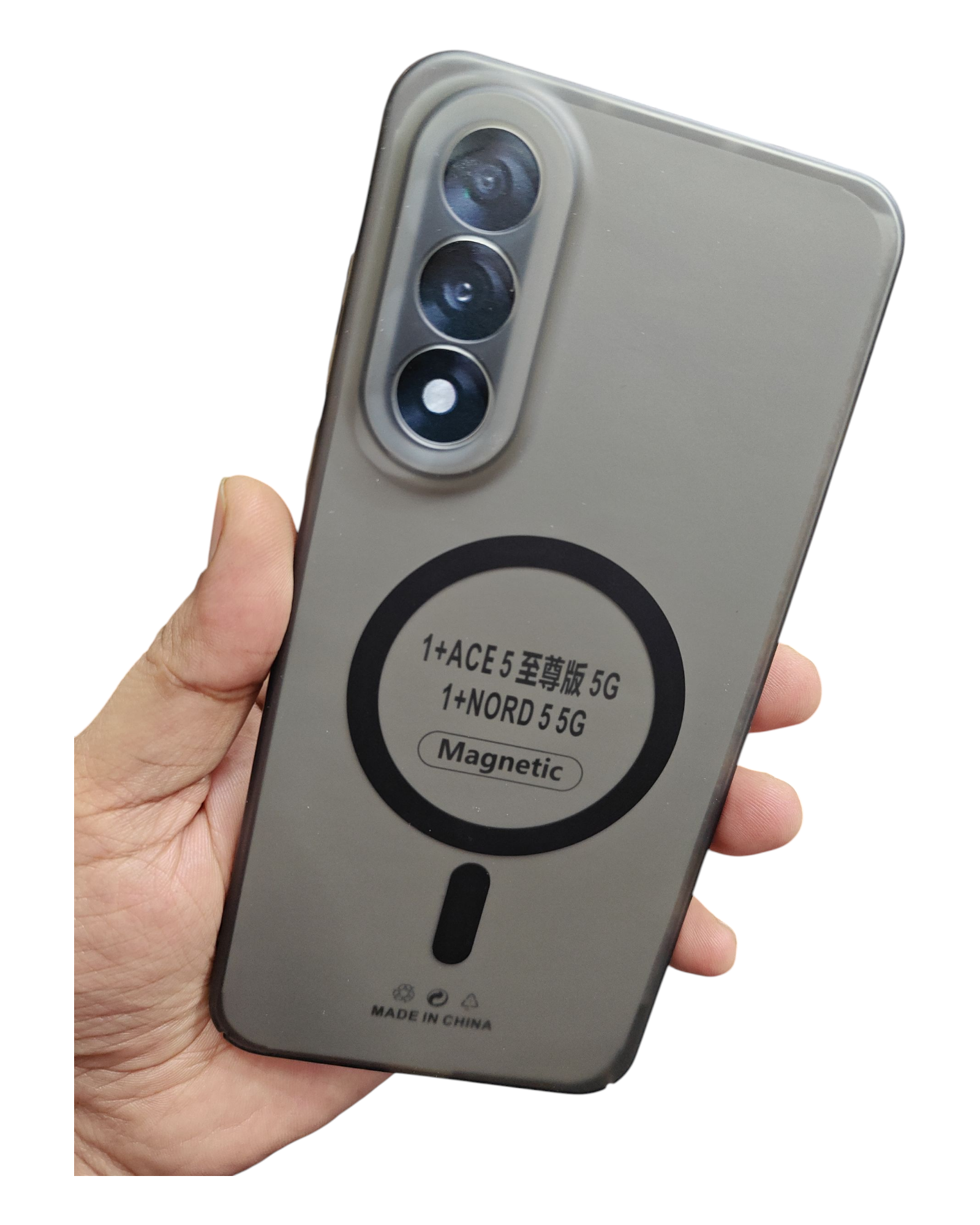 OnePlus Nord 5 /  Nord5 5G Premium Quality Magsafe Matte Hard Plastic Back Cover Case - Royal Star