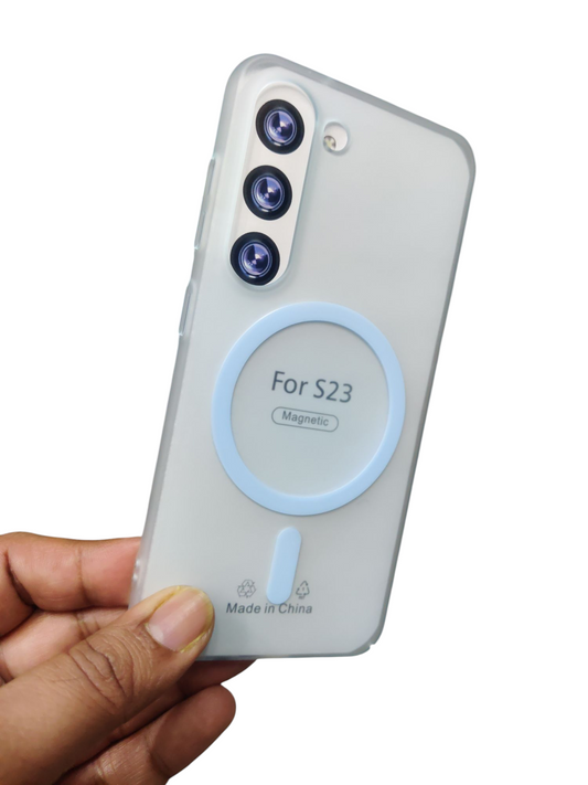 Samsung Galaxy S23 5G Premium Quality Magsafe Matte Hard Plastic Back Cover Case