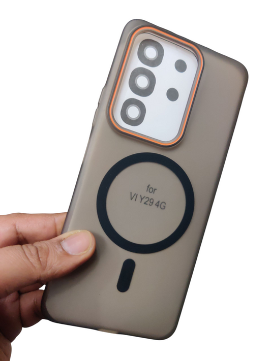 Vivo Y29 4G Royal Star Premium Quality Magsafe Matte Hard Plastic Back Cover Case