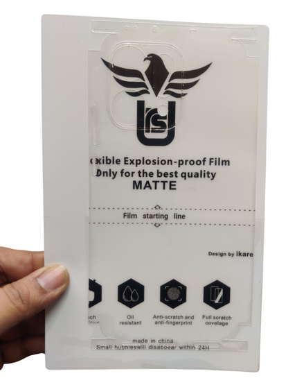 Oppo Reno 14 Pro 5G Matte & Clear Finish Back Lamination Membrane Protector Protection Guard