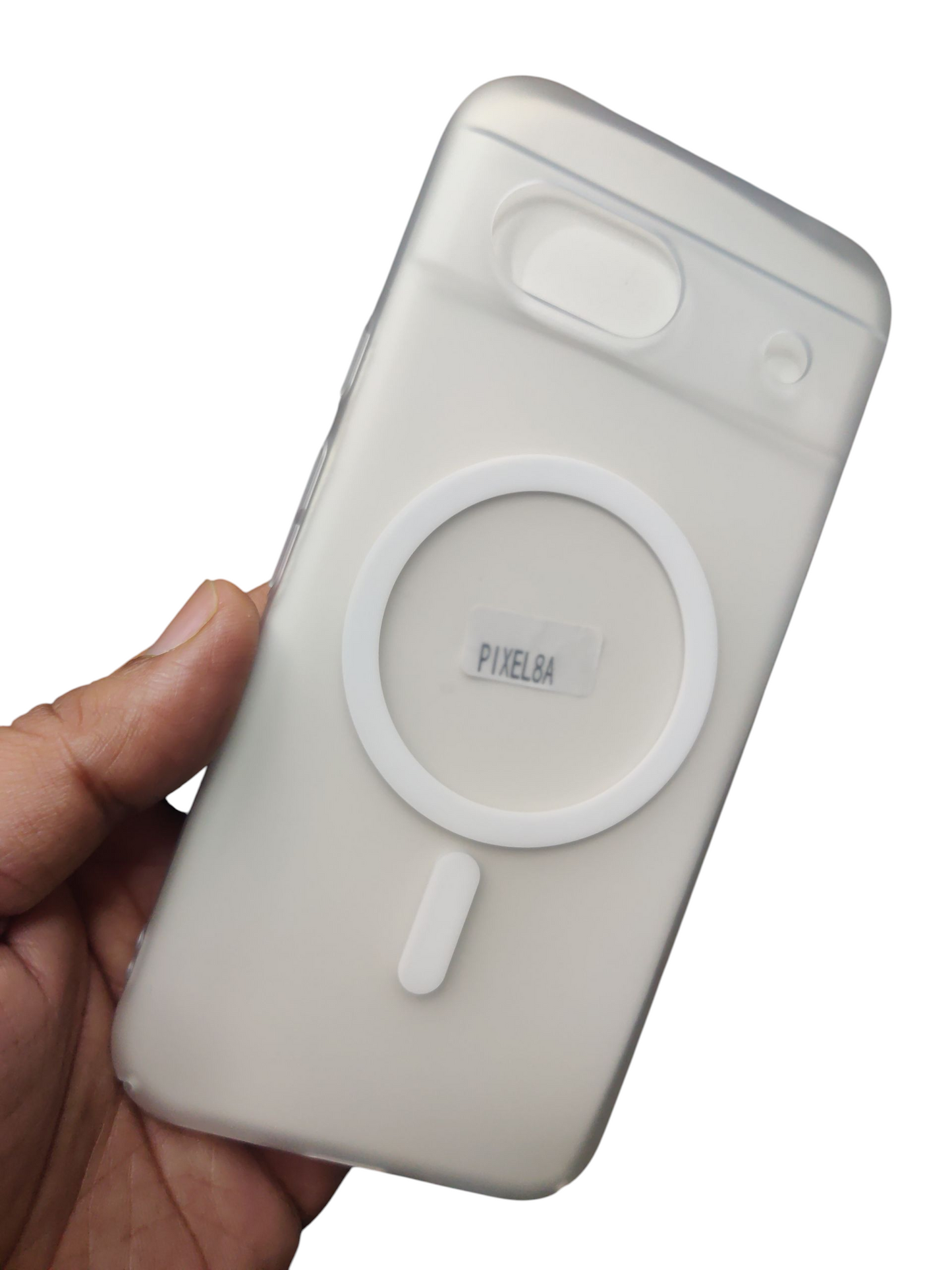 Google Pixel 8A Premium Quality Magsafe Matte Hard Plastic Back Cover Case - Royal Star