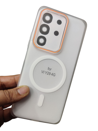 Vivo Y29 (4G) / Vivo T4x (5G) / Vivo Y31 Pro (5G) / iQOO Z10x (5G) Royal Star Premium Quality Magsafe Matte Hard Plastic Back Cover Case - Royal Star